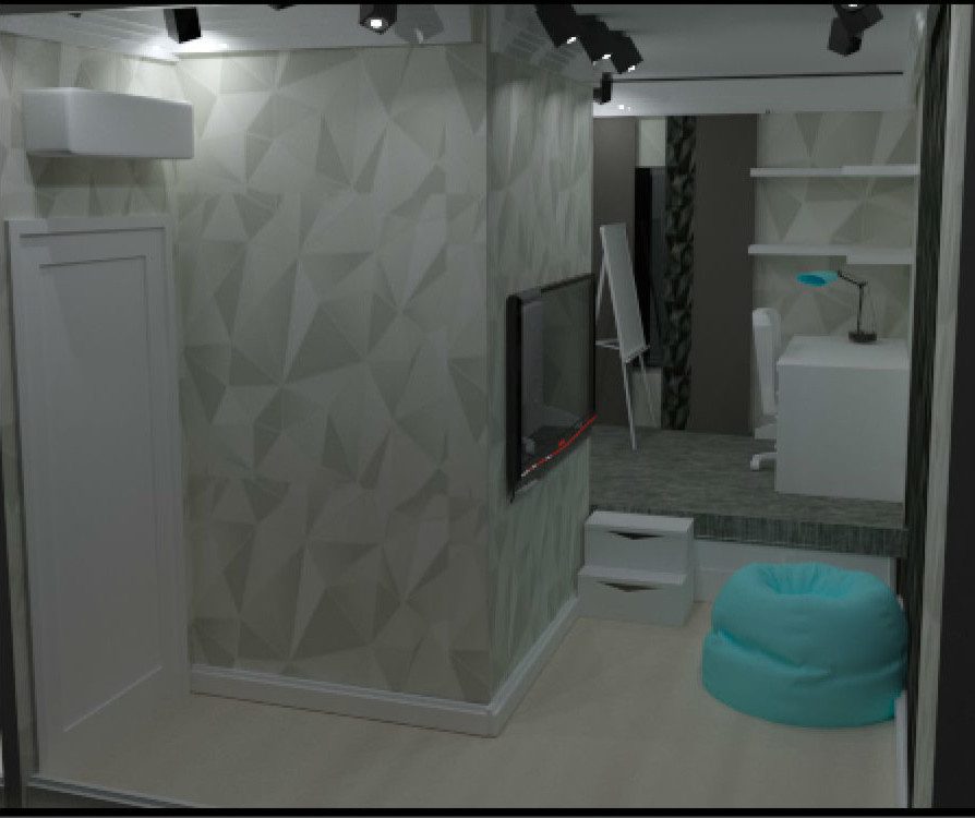 Стандартная двух комнатная квартира с не стандартной планировкой