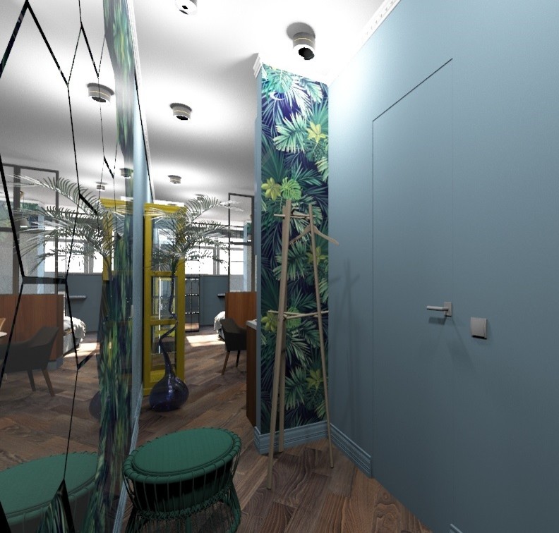 Проект квартиры студии (г. Москва)