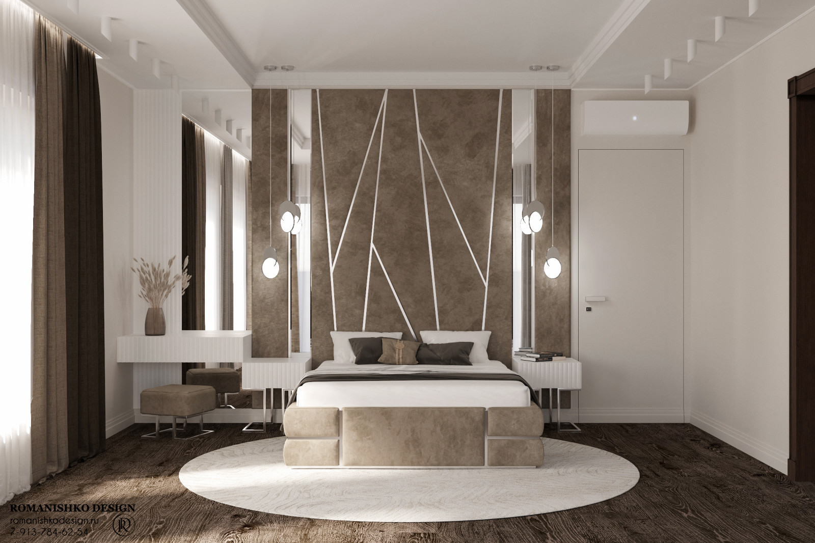 Визуализация спальни в Приобском