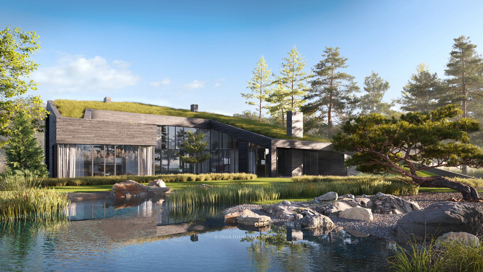 Обложка проекта: Водоём в саду