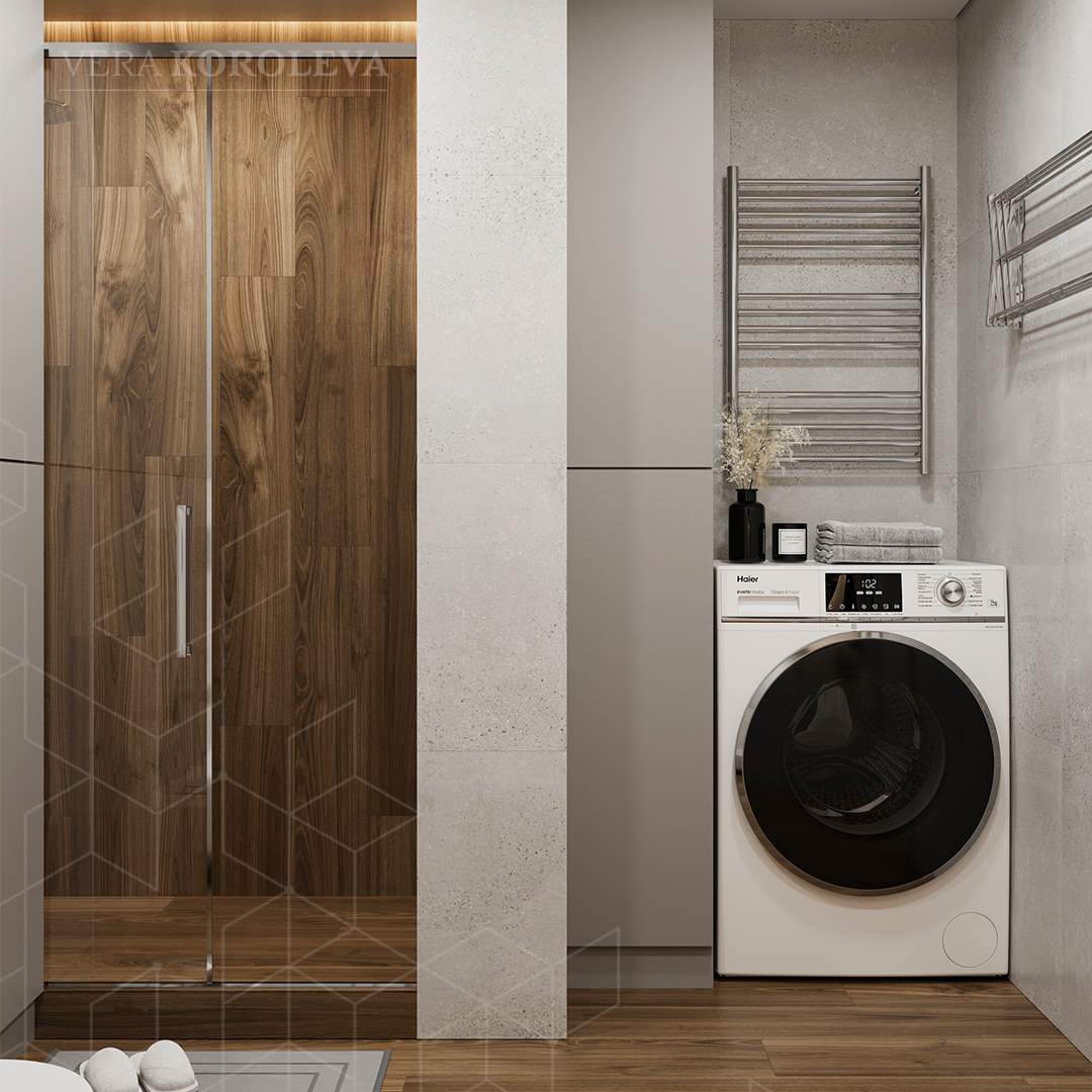 Лавандовая дымка: красивая и функциональная двушка 47 кв.м под Петербургом