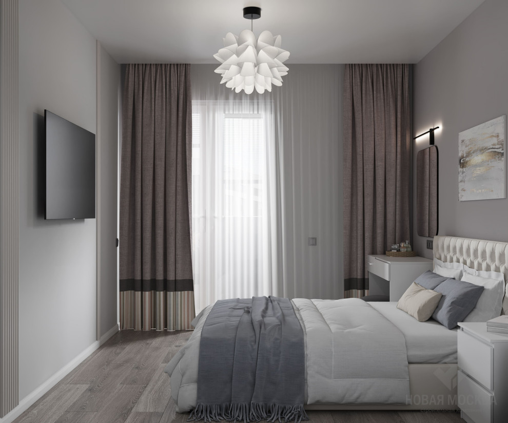 Дизайн-проект трехкомнатной квартиры ЖК "Лучи"