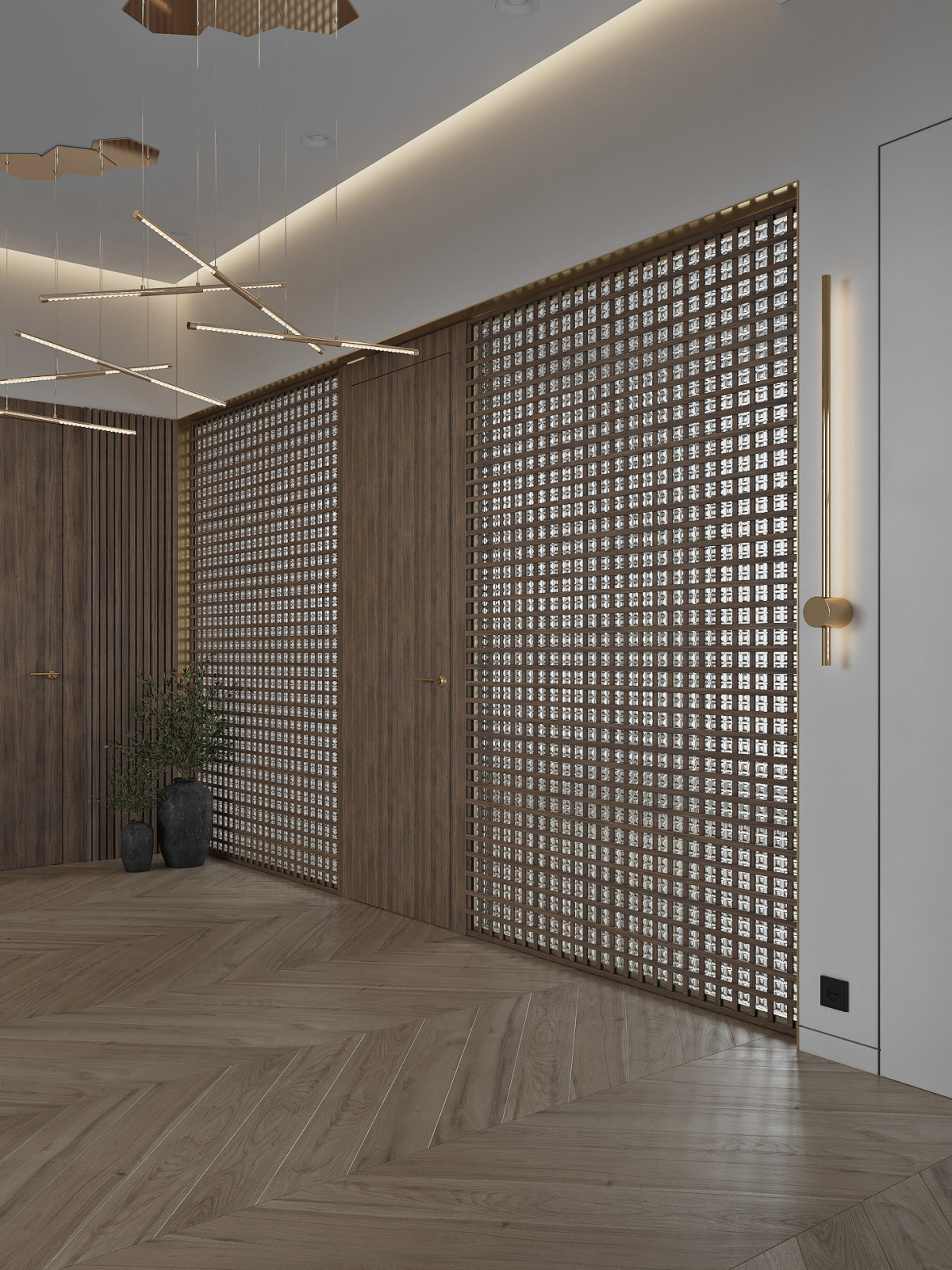 Холл в таунхаусе в поселке Новорижский, 277 м2