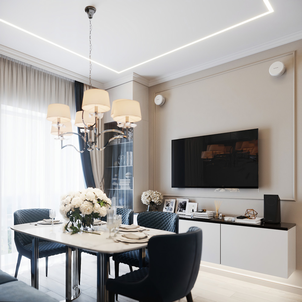 Выдержанный интерьер в неоклассическом стиле