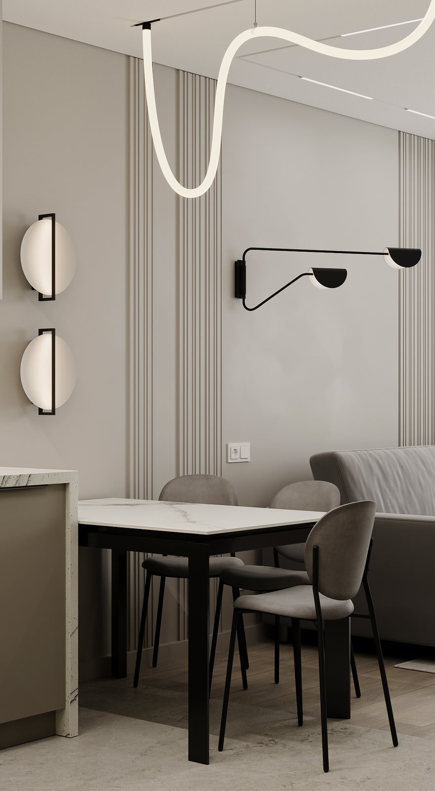 Интерьер квартиры в ЖК "Гармония"