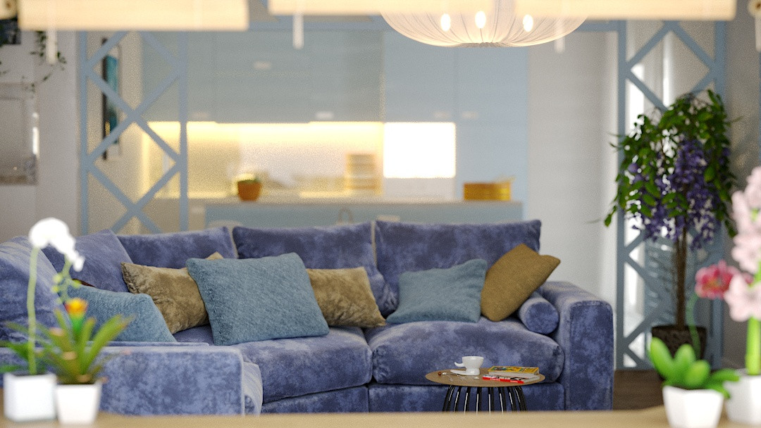 Обложка проекта: Гостиная в таунхаусе