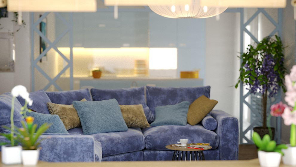 Обложка проекта: Гостиная в таунхаусе