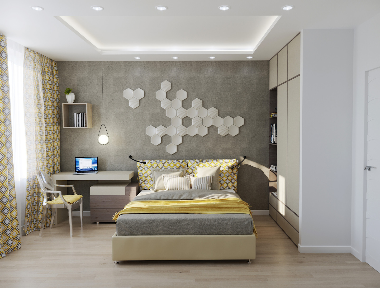 Обложка проекта: Стильная спальня для современной девушки