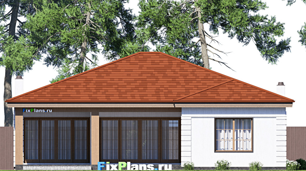 Проект одноэтажного дома 14х23м S234м2 F-17270