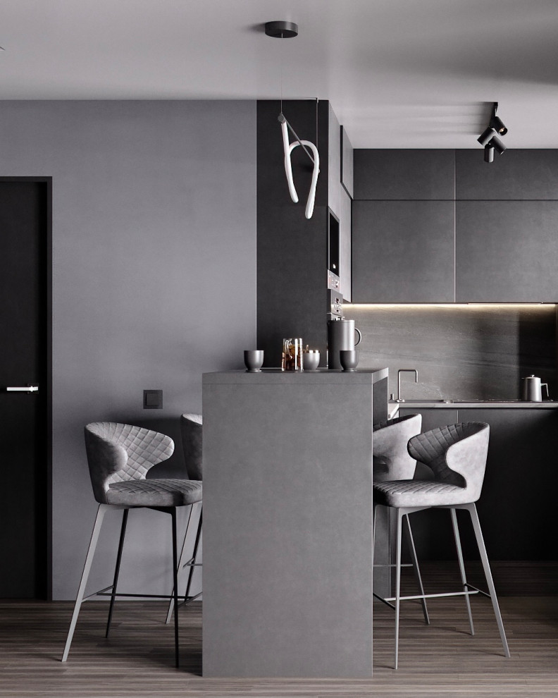 Строгая и стильная квартира с неоновым акцентом