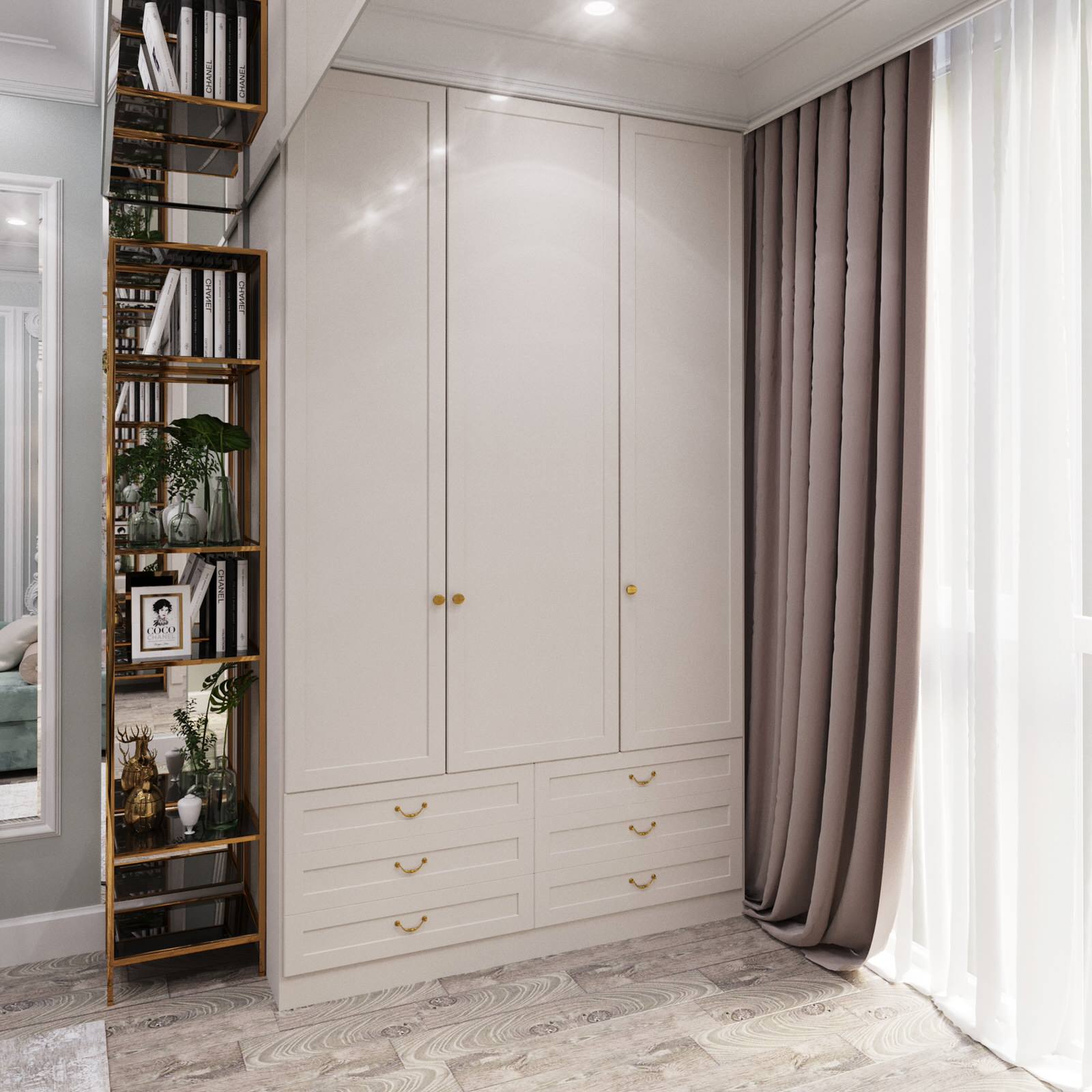 Визуализация гостевой спальни.