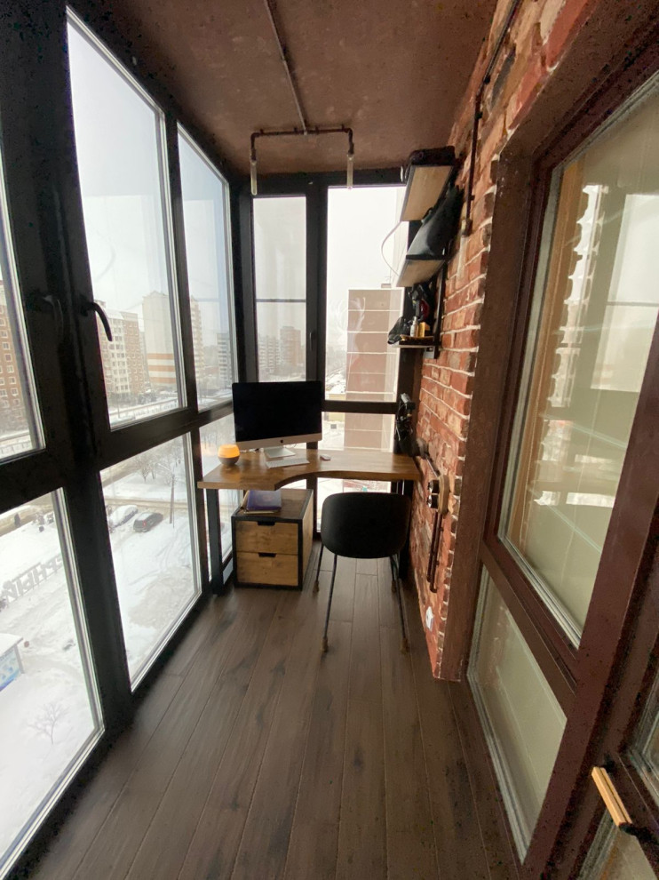 Балкон-кабинет в стиле лофт, Электросталь