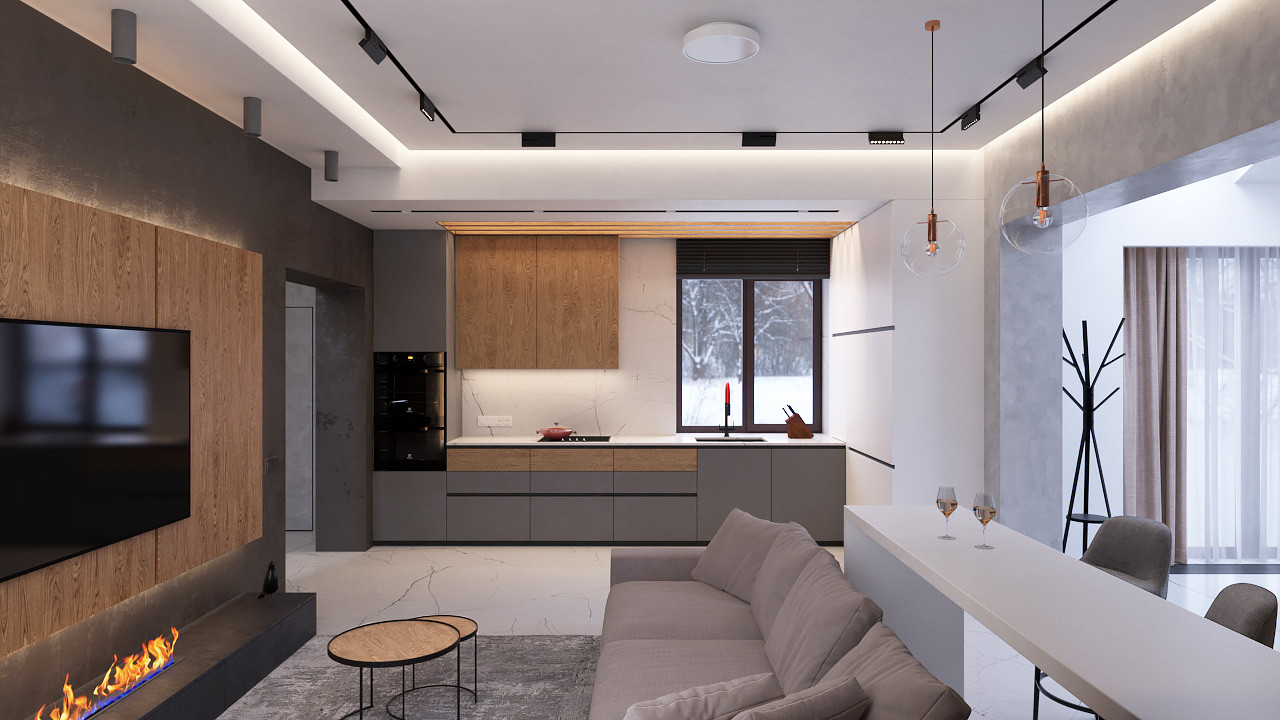 Дизайн проект дома, 88 кв. м, г. Самара, п. Кириллинский