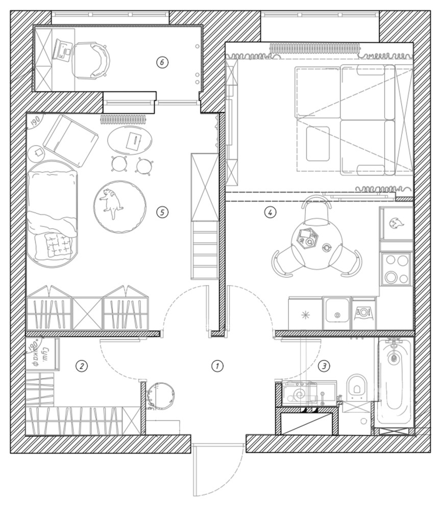 Квартира в Москве — "Там, где Ночь встречает Утро"