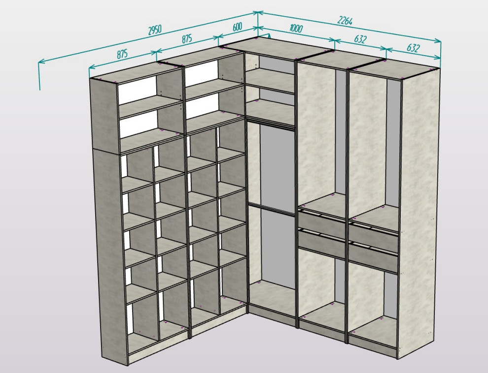 Обложка проекта: Гардеробная в коттедже