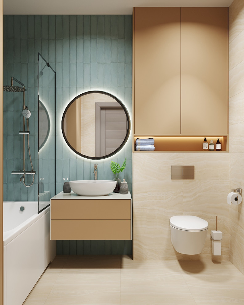 Обложка проекта: Дизайн ванной комнаты