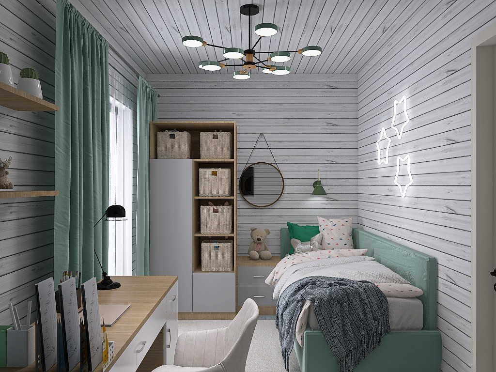 Обложка проекта: Детская для младшей дочери в загородном доме