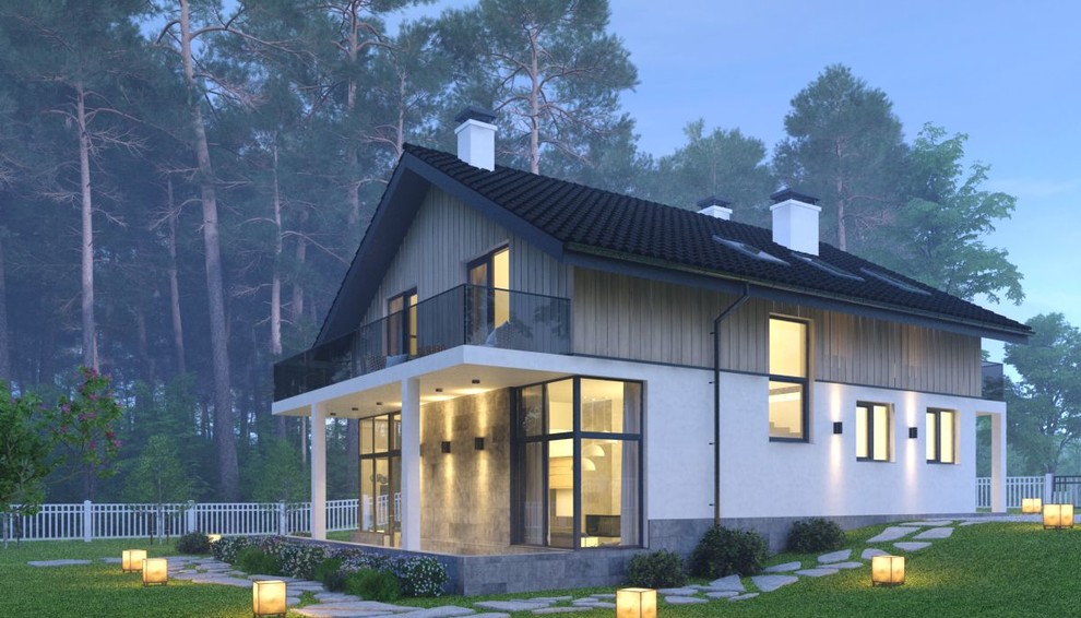 Дом со вторым мансардным этажом