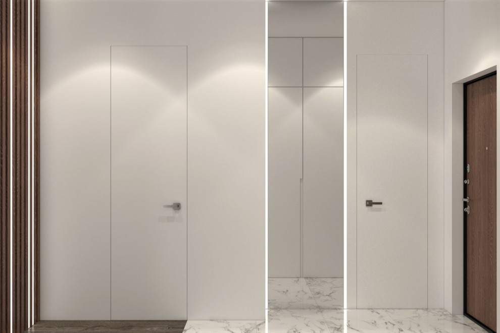 Монохромный с деревом