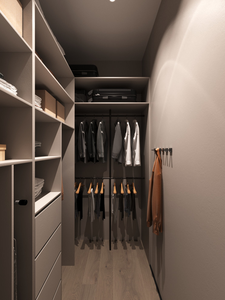 Дизайн интерьера квартиры 77 м2 с 2-мя санузлами и гардеробной