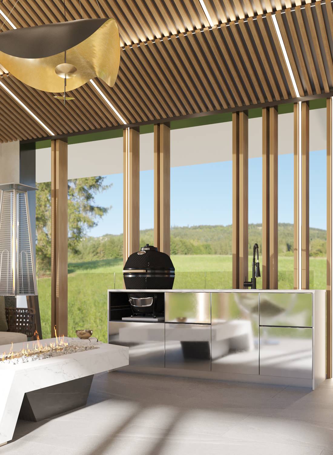 Летняя веранда в загородном доме