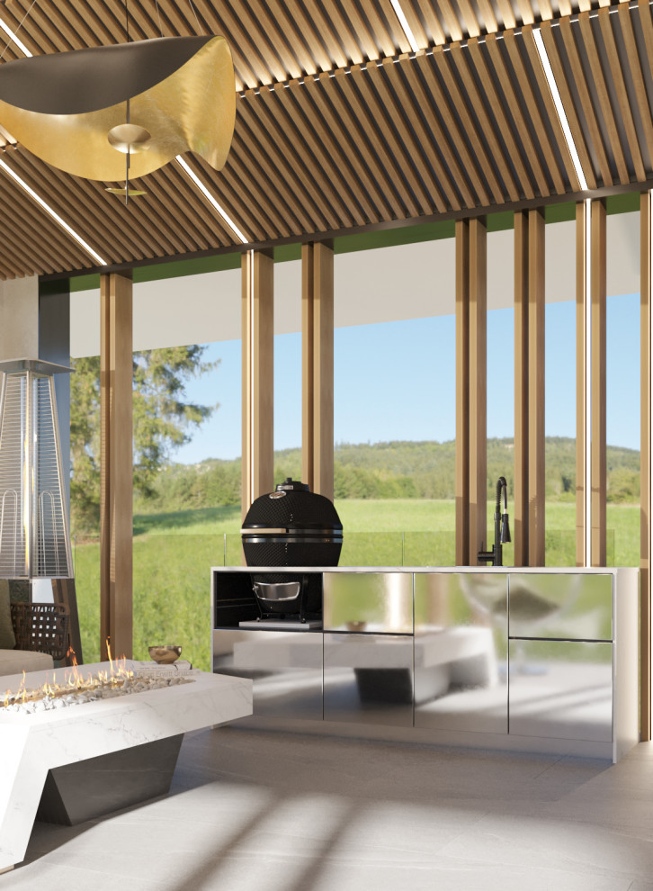 Летняя веранда в загородном доме