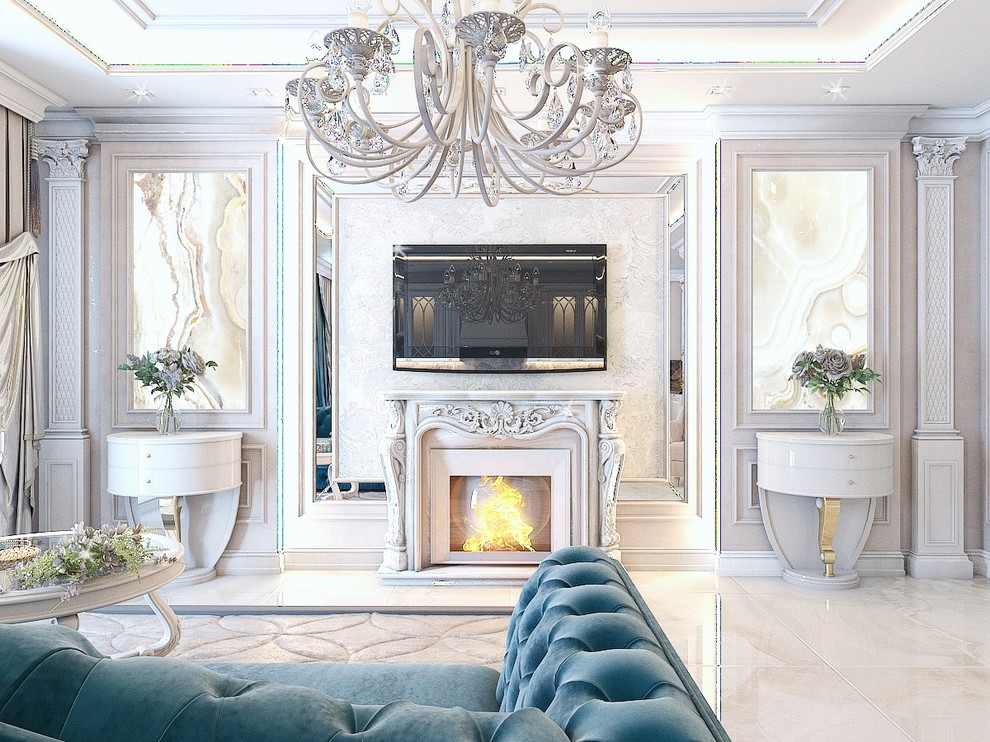 Кухня-гостиная-холл в 3-комнатной квартире. г.Ростов-на-Дону