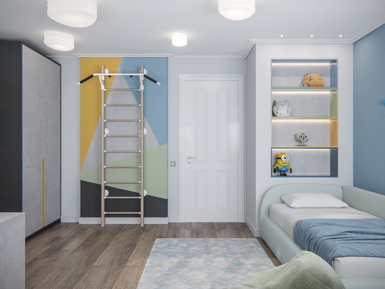 Уютная квартира в современном стиле для семьи с детьми