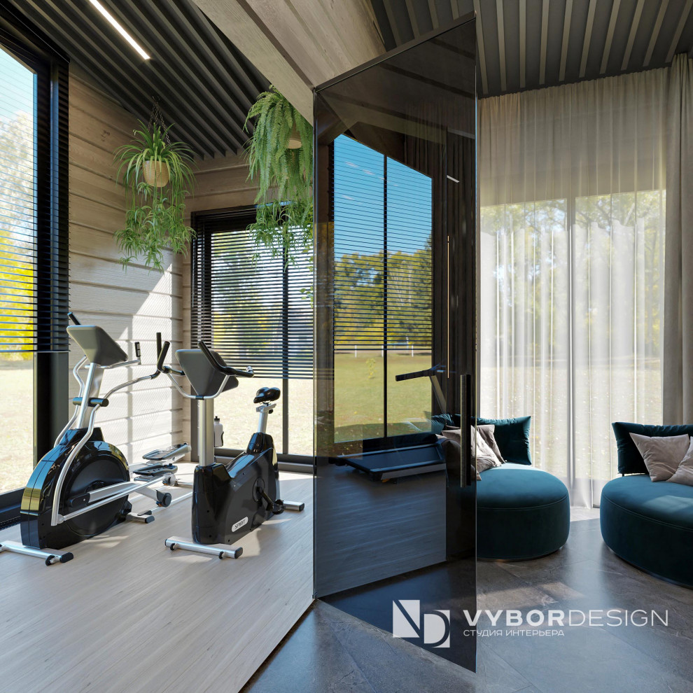 Дизайн интерьера дома из бруса