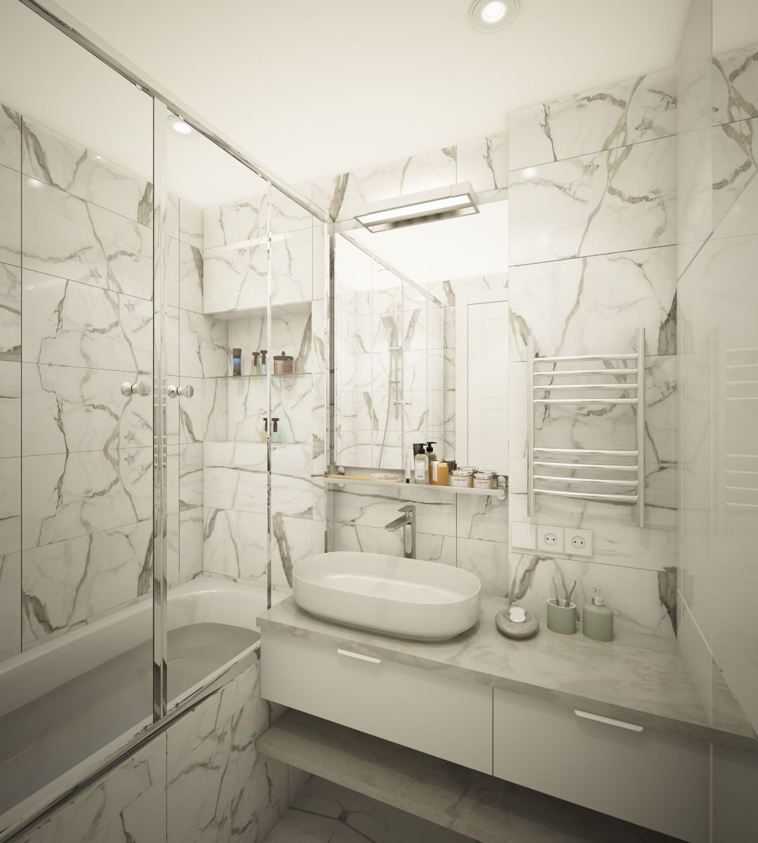 Светлая квартира в современном стиле