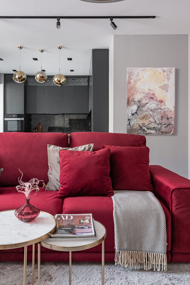 Реализованный проект трёхкомнатной квартиры в современном стиле, г. Уфа.