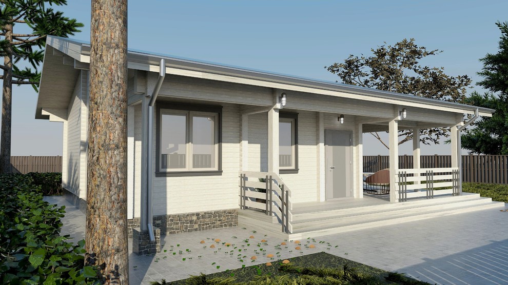 Дом из профилированного бруса 180х142.