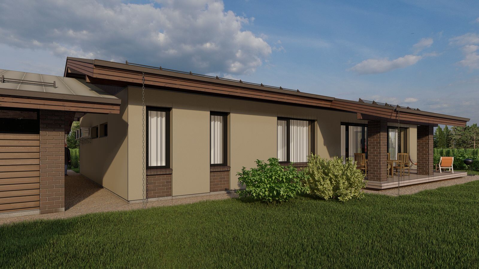 Практичный одноэтажный дом в г. Пенза