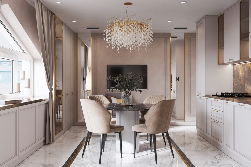 Дизайн-проект Мансарда, Неоклассика