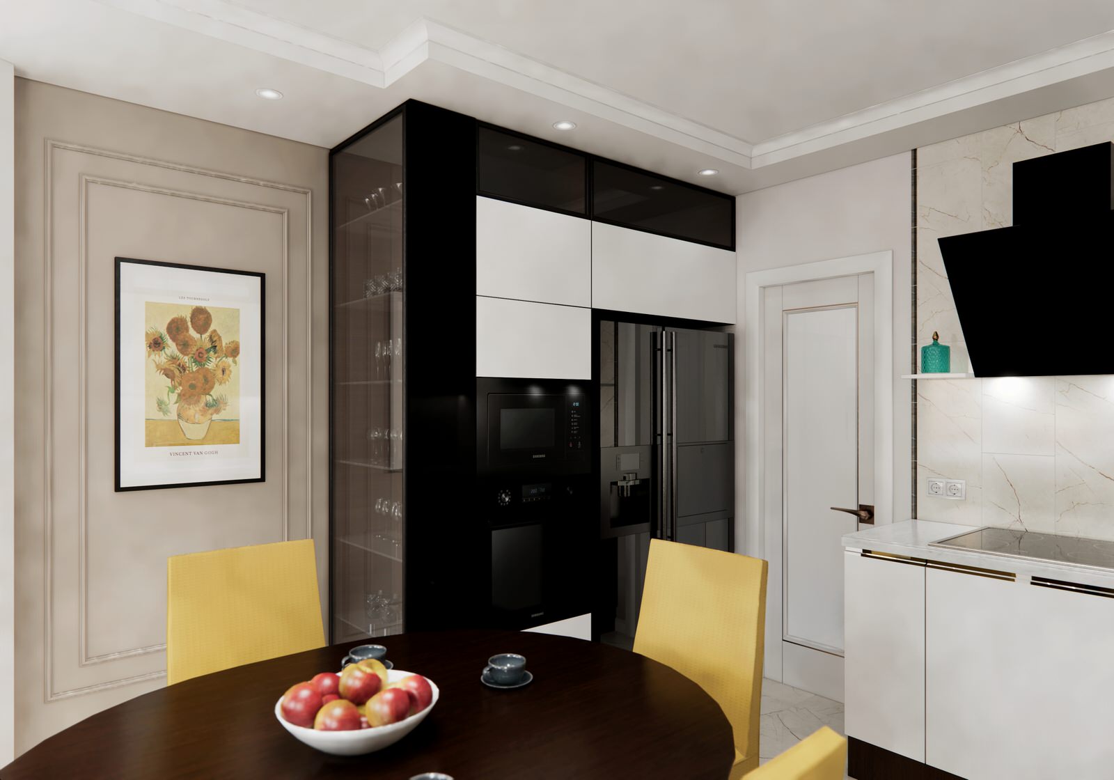 Квартира в стиле Ар-деко с элементами неоклассики в Москве