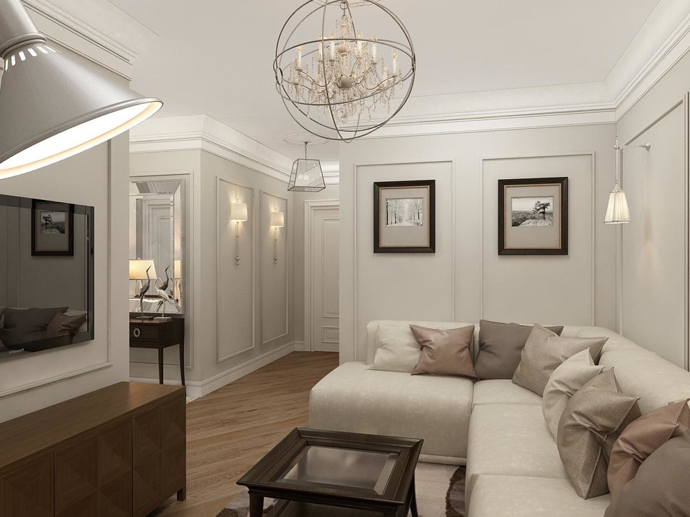 Квартира с белой спальней