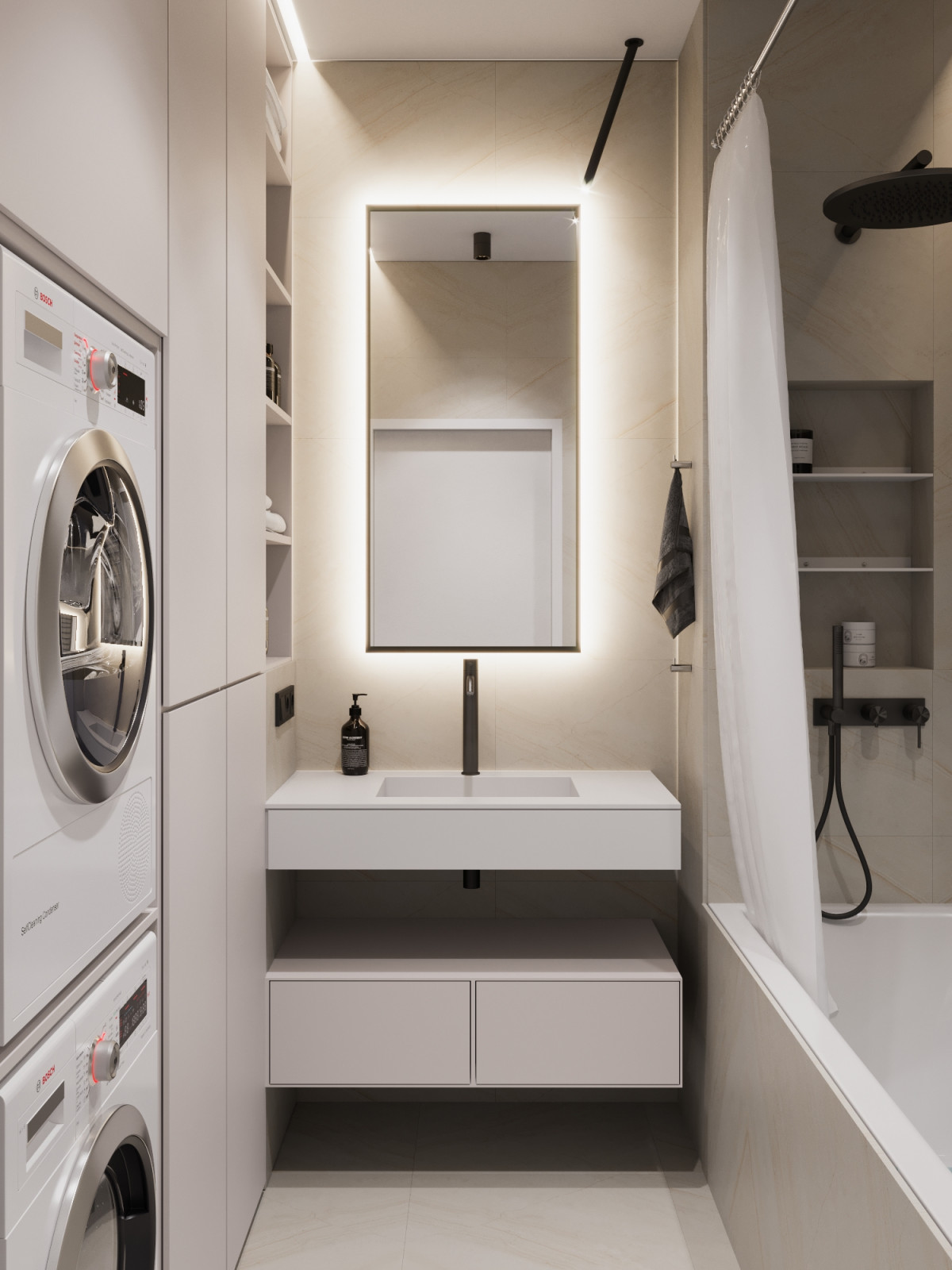 Ванная комната , интересное решение