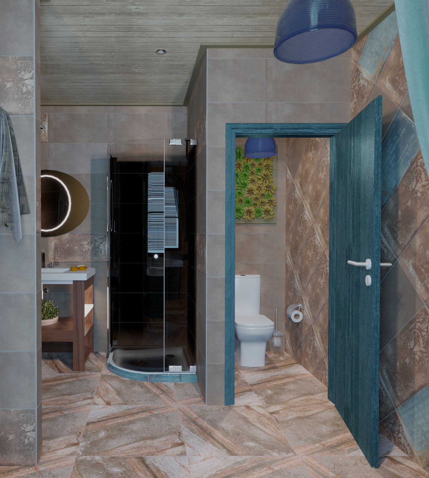 Зеленая ванная