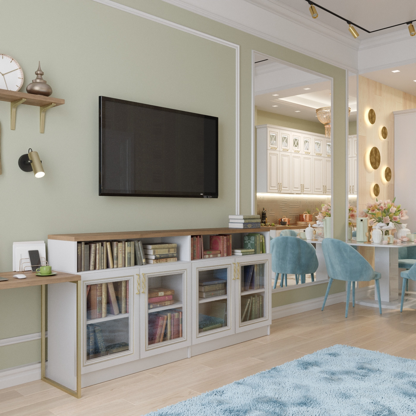 Квартира в Москве, в стиле современной классики