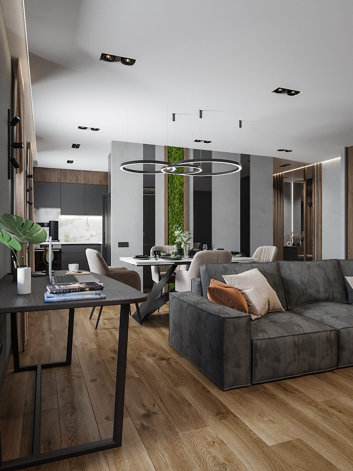 Минимализм в темно-серых тонах!