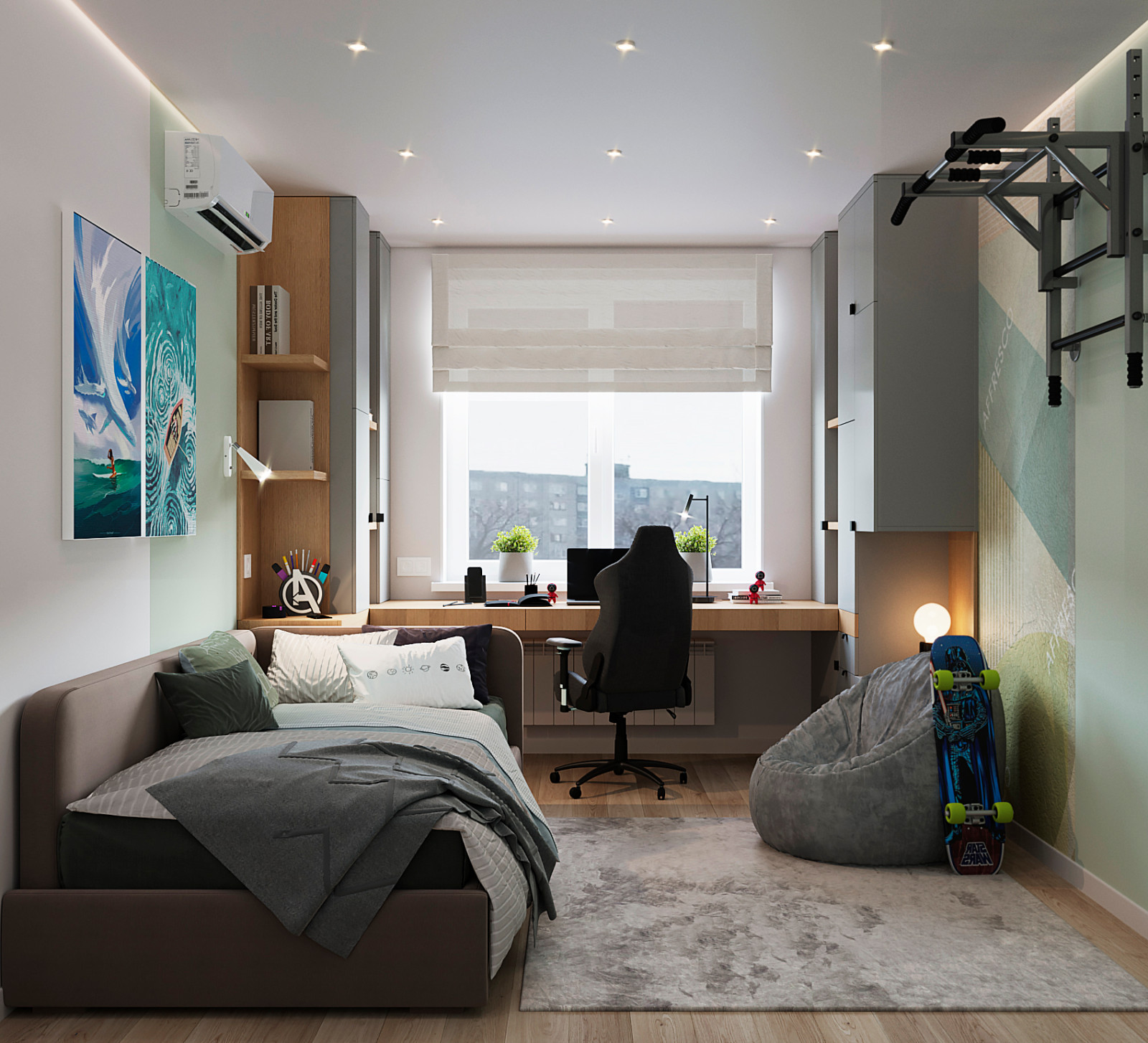 Квартира ул. Энтузиастов, г. Саратов, 2024г (спальня, дет-я девочки, дет-я мал)