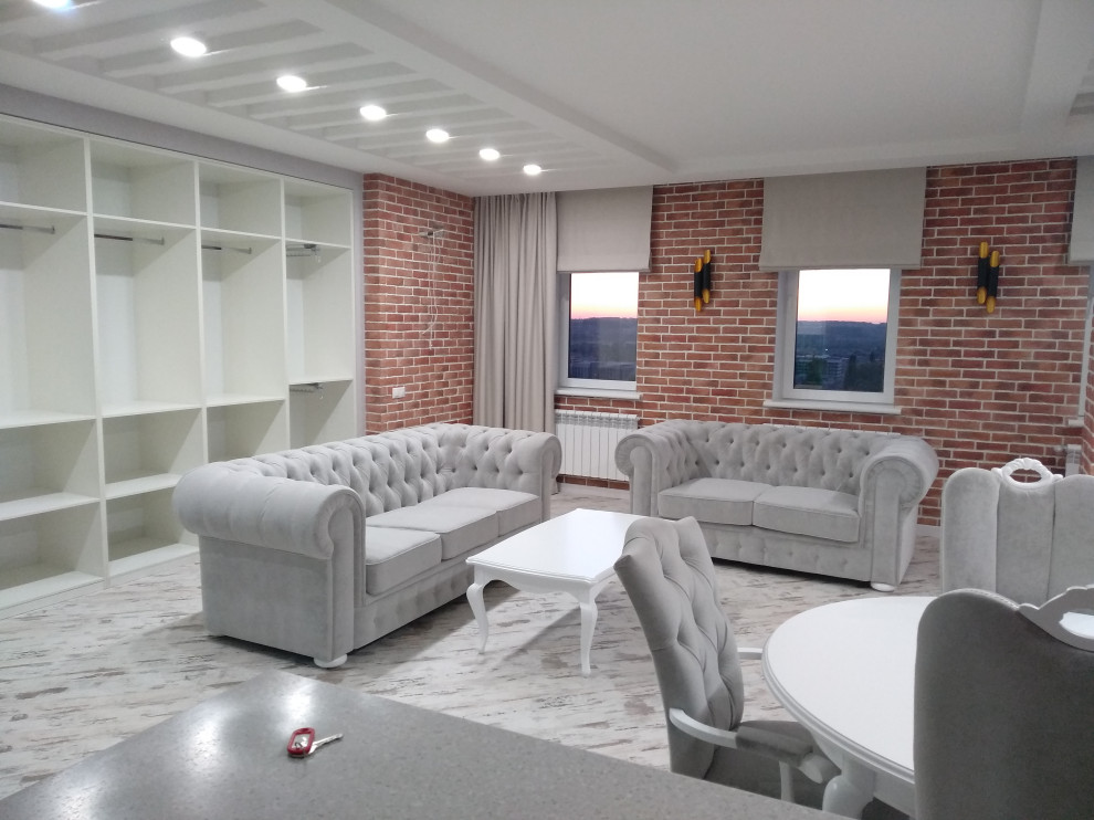 Текстильное оформление 3-х  квартиры