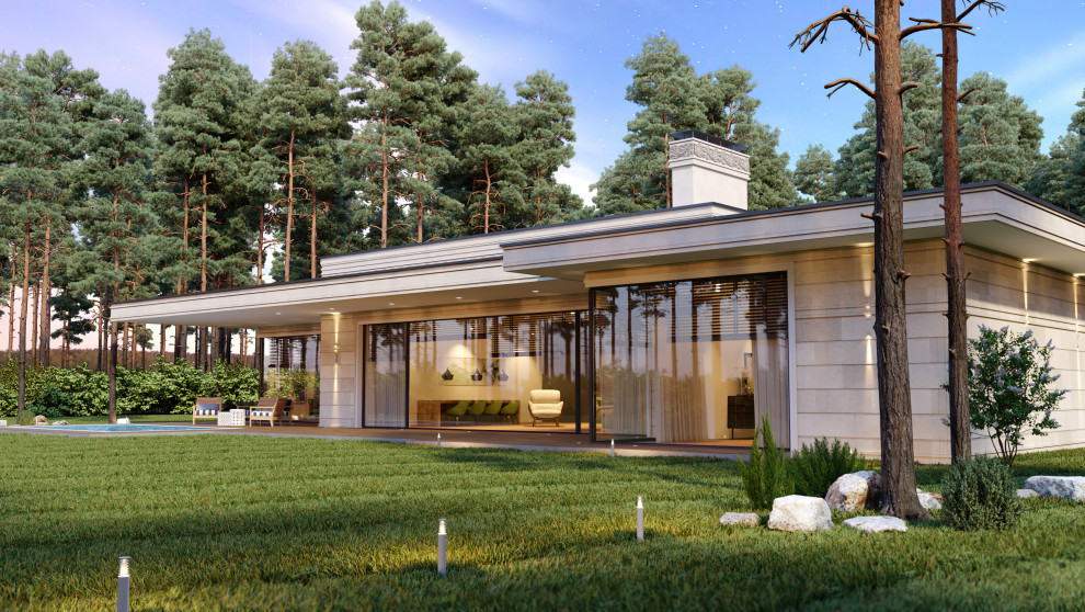 Проект виллы в коттеджном поселке Новая рига