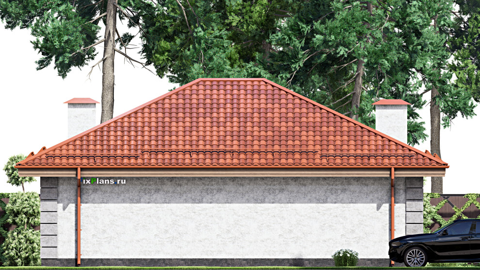 Проект одноэтажного дома 14х12м S116м2 F-14786