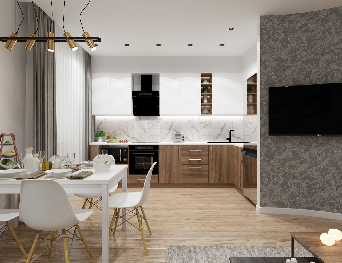 Дизайн-проект квартиры в районе Серебрянный берег г.Омск