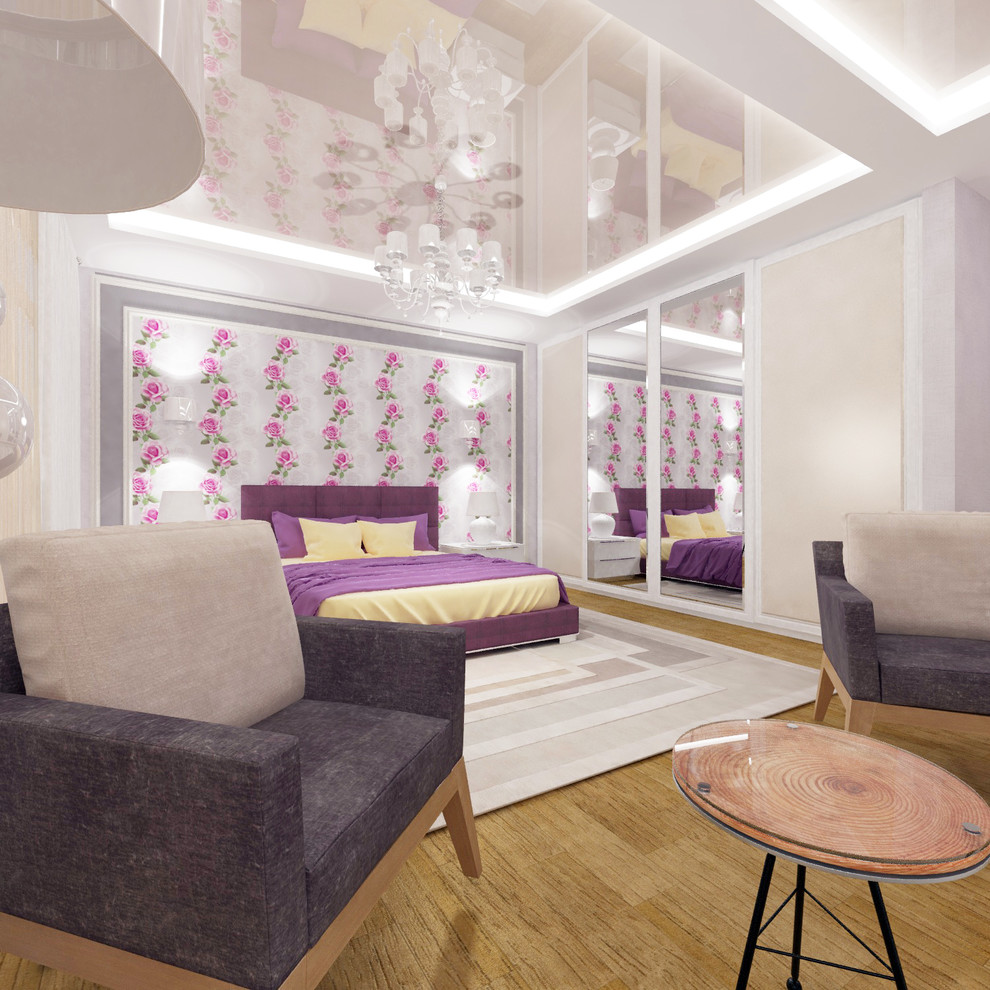 Спальня в классическом стиле в частном доме