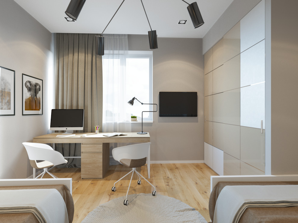 Интерьер детской для двух детей на ул. Римской в г. Хабаровске