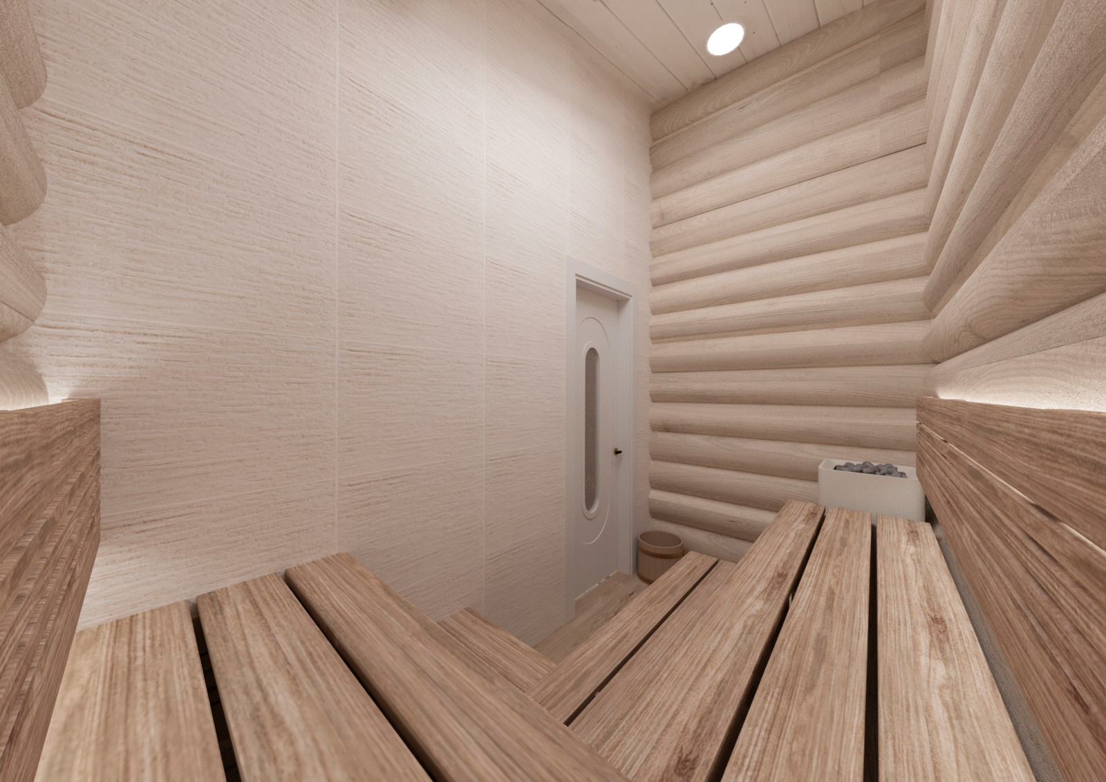 Дизайн загородного дома из бревна