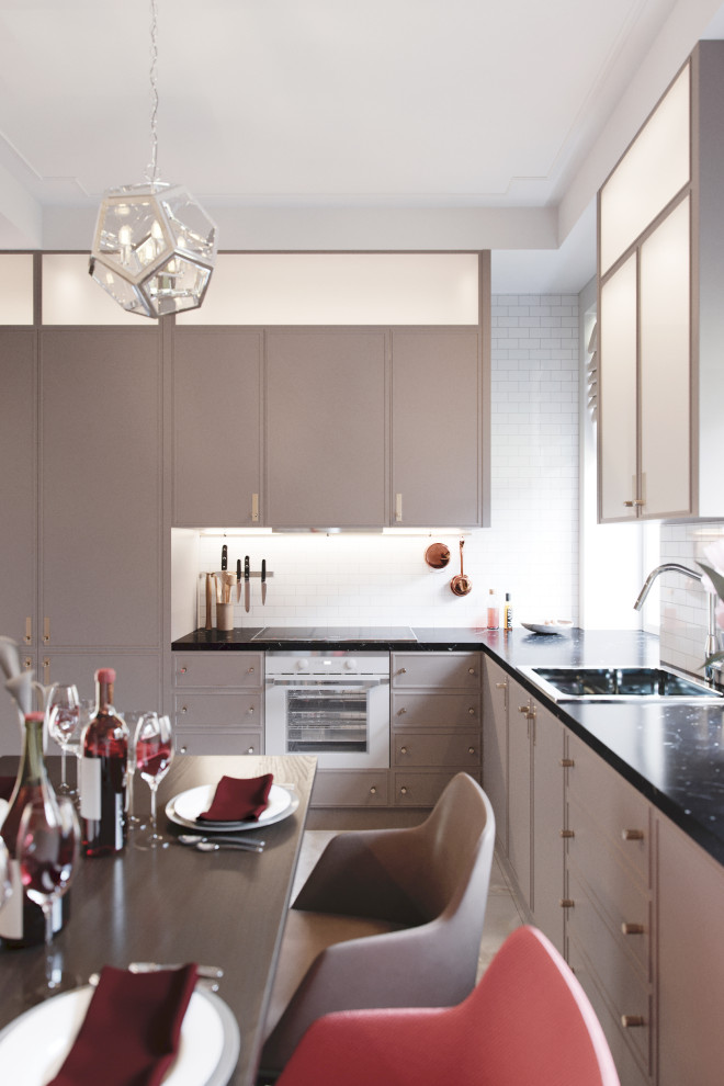 Таунхаус неоклассика Кофейный