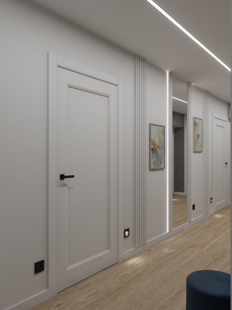 Визуализация дизайн-проекта квартиры 95 м кв, для пары с ребенком